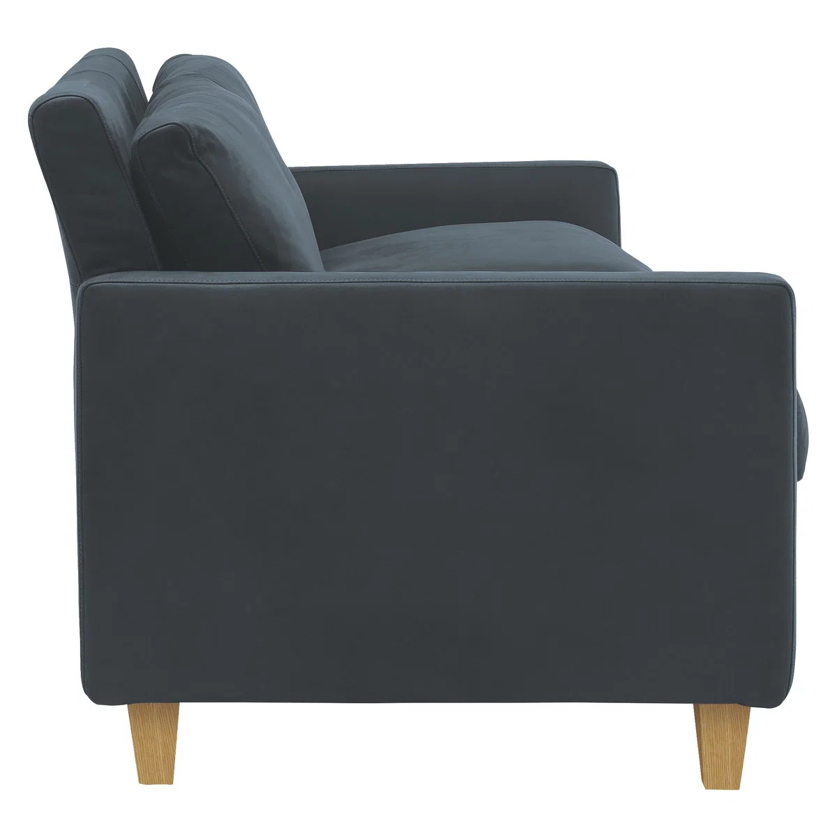 Chester Dark Grey Luxury Leather 2 Seater Sofa, Grey – image 4