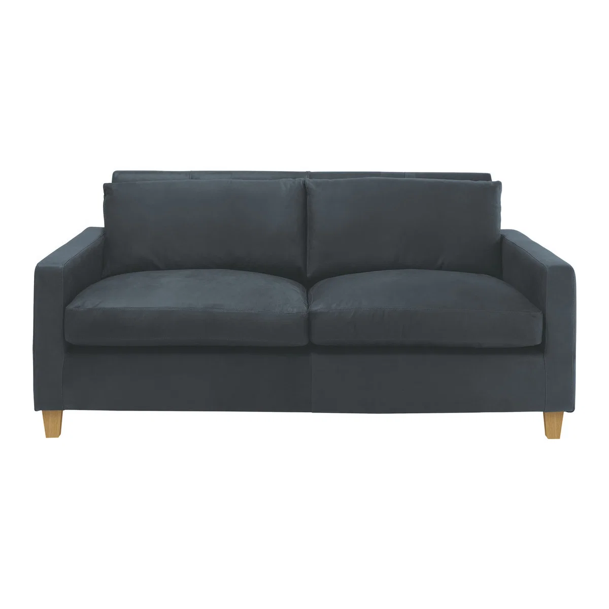 Chester Dark Grey Luxury Leather 2 Seater Sofa, Grey – image 1