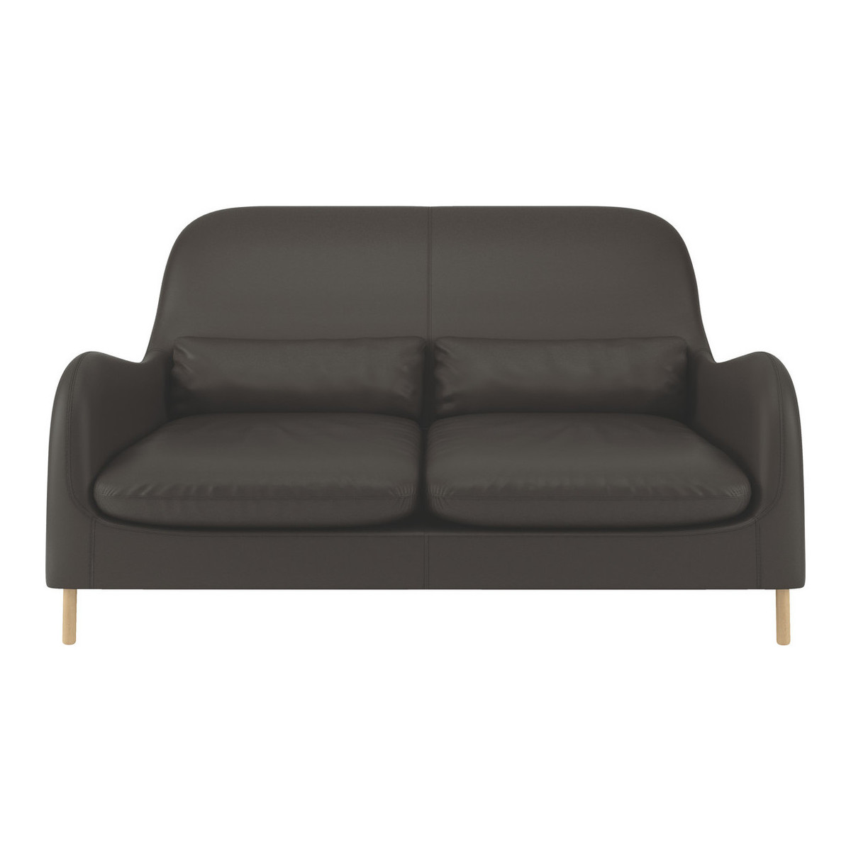 Smithfield Brown Leather 2 Seater Sofa, Brown – image 1
