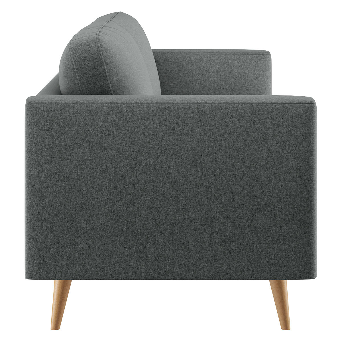 Hardwick Grey FaBric 3 Seater Sofa, Grey – image 4