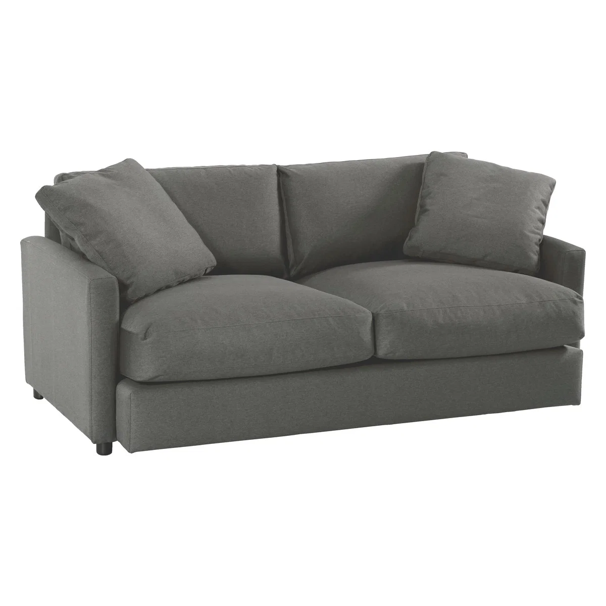 Colin Charcoal Grey FaBric 2 Seater Sofa, Charcoal – image 3
