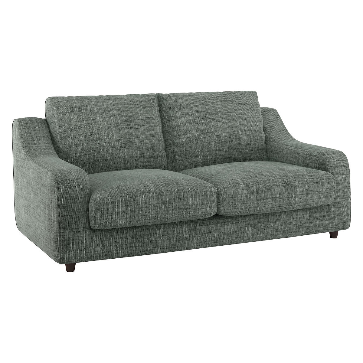 Slope Grey Italian Woven 2 Seat Sofa, Grey – image 3
