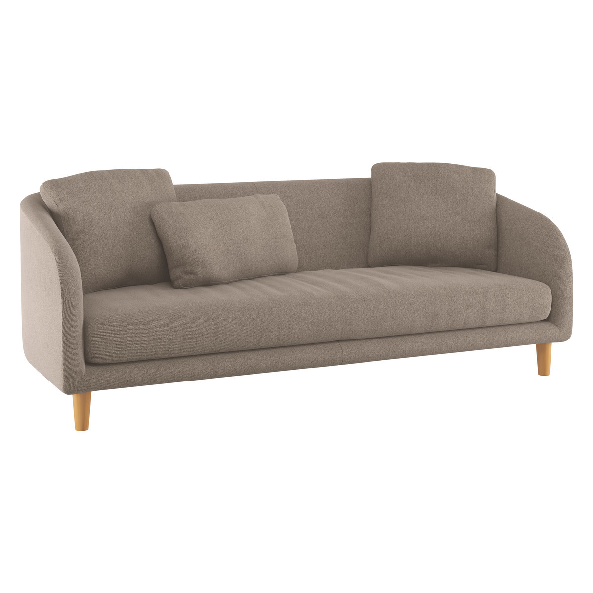 Colby Natural FaBric 3 Seater Sofa, Natural – image 3