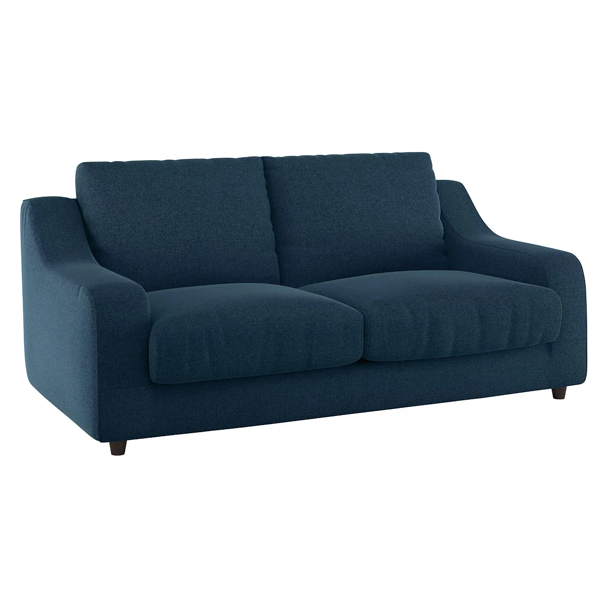 Slope Navy Blue Wool Tweed 2 Seat Sofa, Navy – image 3