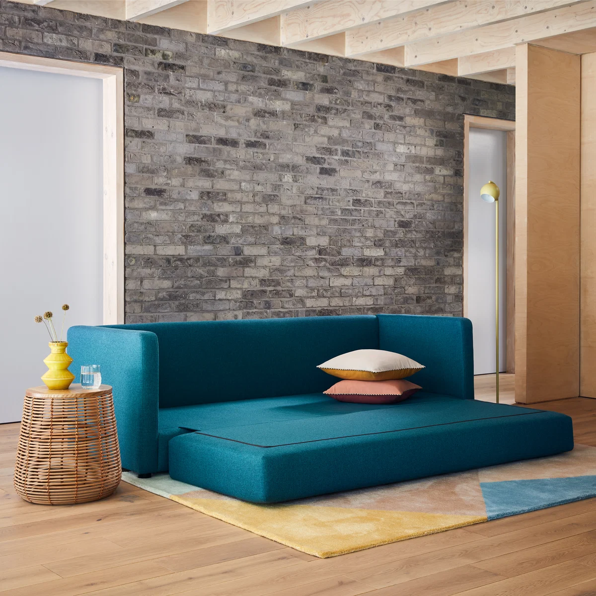 Flip Charcoal Grey FaBric 3 Seater Sofa Bed, Charcoal – image 3