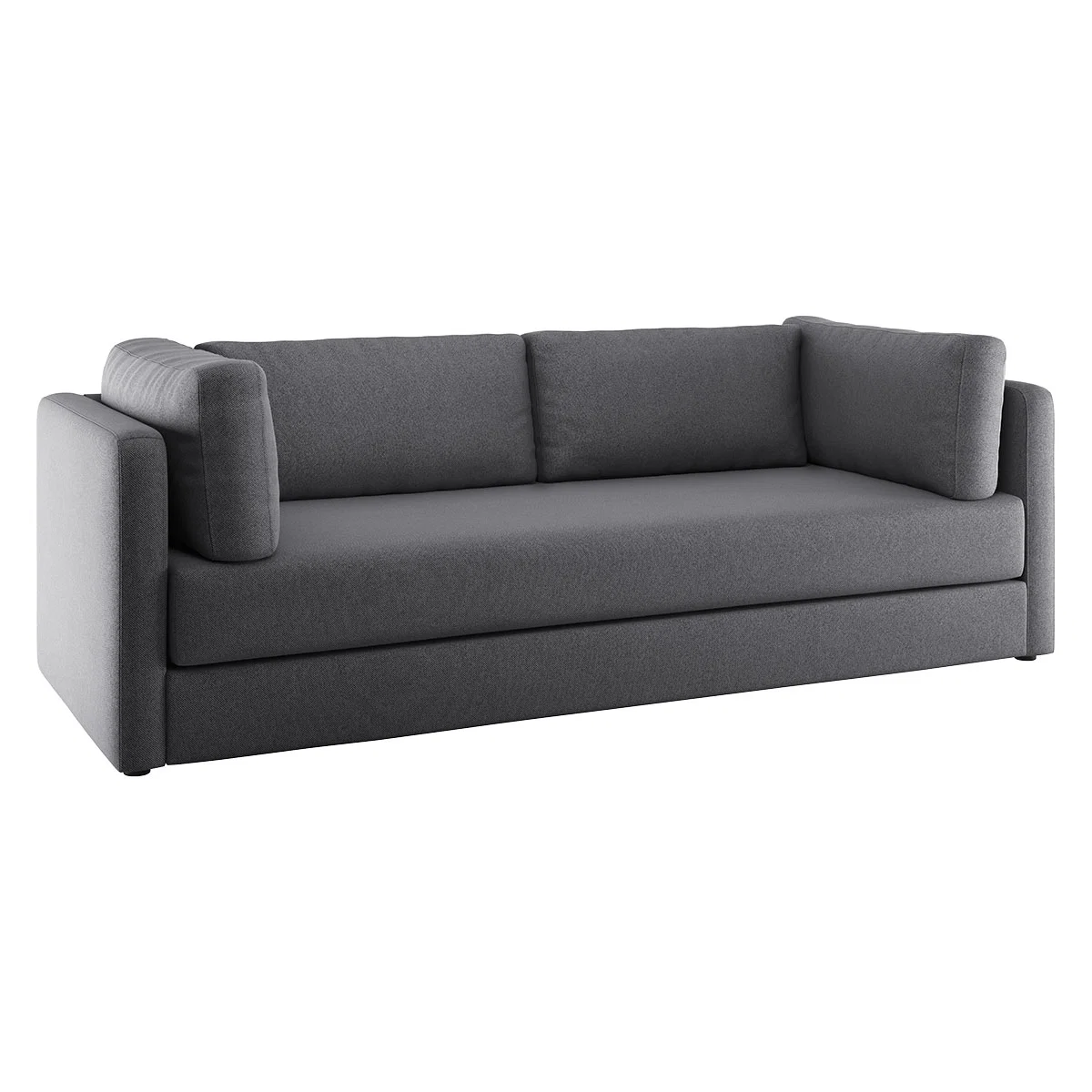 Flip Charcoal Grey FaBric 3 Seater Sofa Bed, Charcoal – image 4