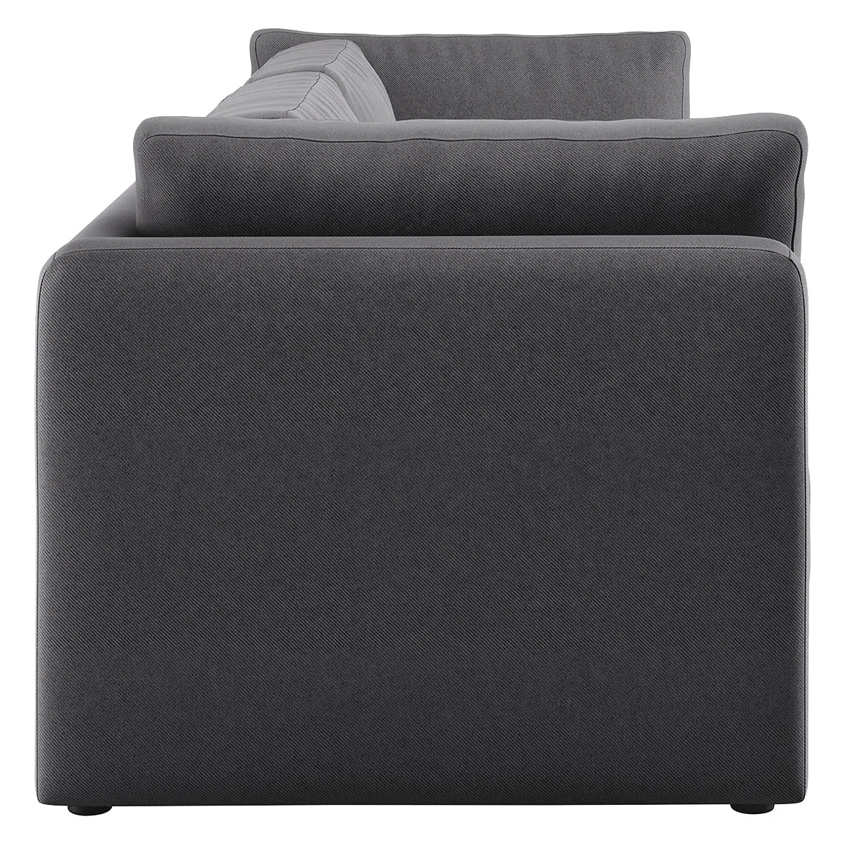 Flip Charcoal Grey FaBric 3 Seater Sofa Bed, Charcoal – image 5