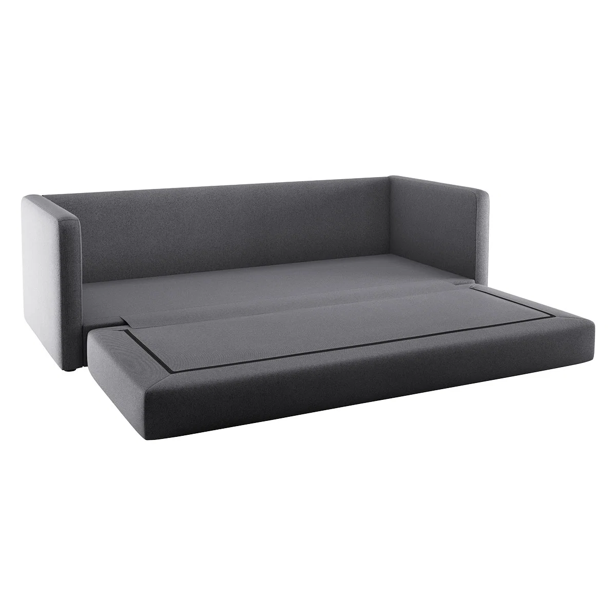 Flip Charcoal Grey FaBric 3 Seater Sofa Bed, Charcoal – image 7