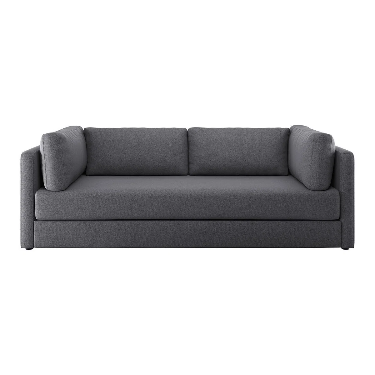 Flip Charcoal Grey FaBric 3 Seater Sofa Bed, Charcoal – image 1
