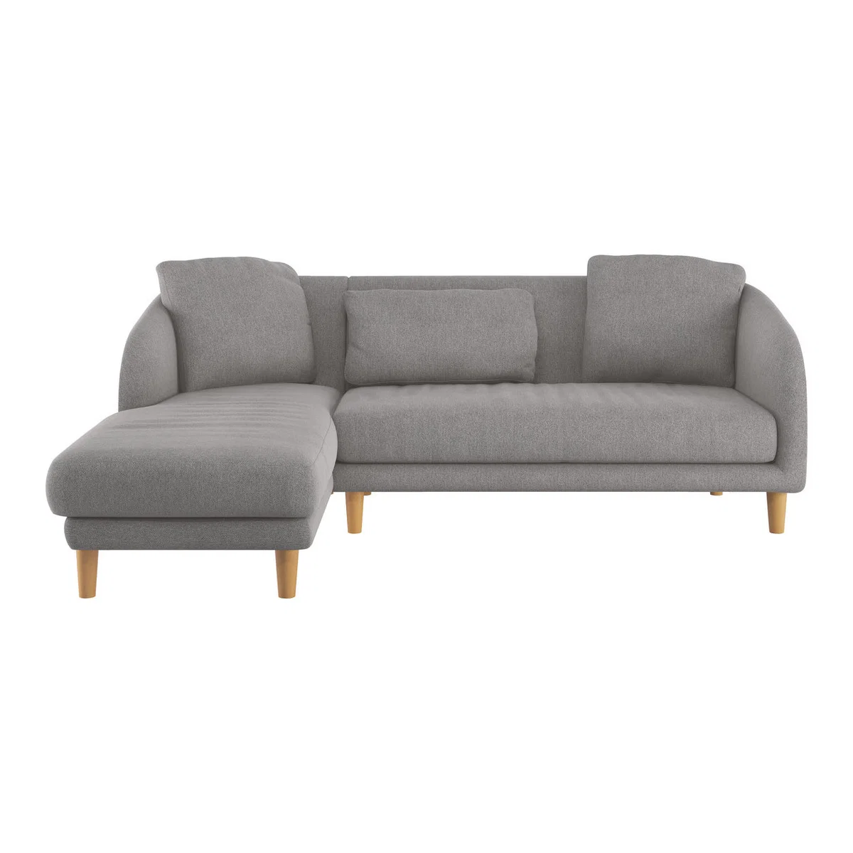 Colby Grey FaBric Left Arm Chaise Sofa, Grey – image 1