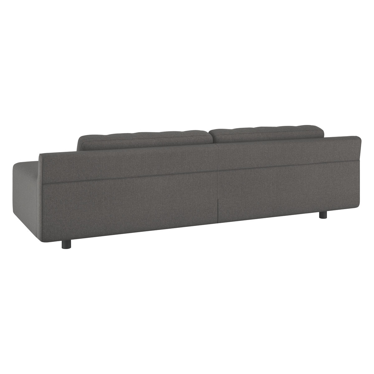 Hendricks Charcoal Grey Herringbone Wool Mix 4 Seater Sofa, Charcoal – image 5