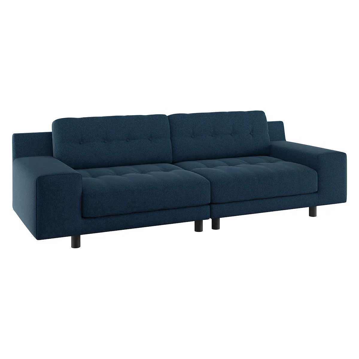 Hendricks Navy Blue Wool 4 Seater Easy Access Sofa, Navy – image 3