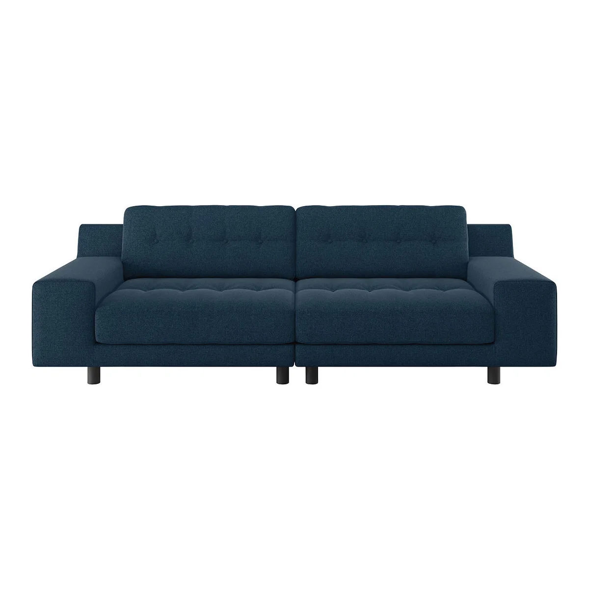 Hendricks Navy Blue Wool 4 Seater Easy Access Sofa, Navy – image 1