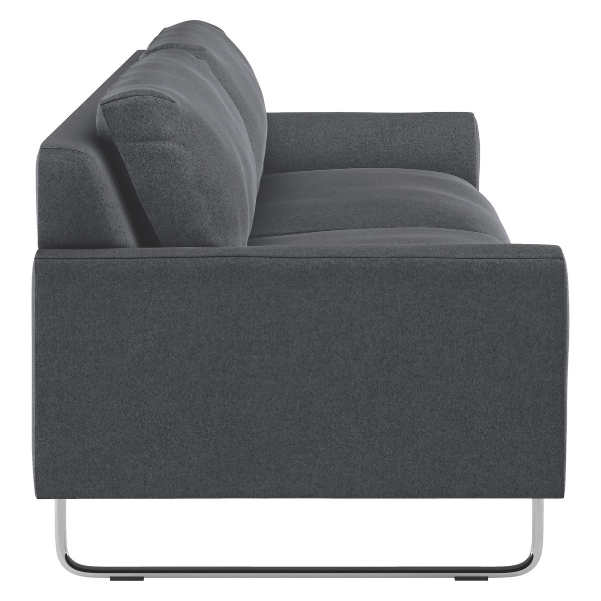 Lyle Charcoal Grey Wool 3 Seater Sofa, Charcoal – image 3