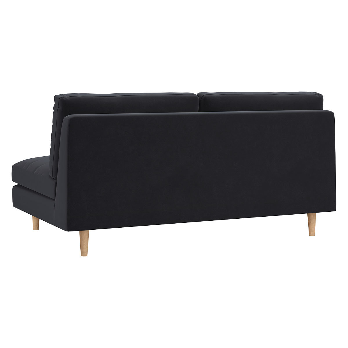 Teo Charcoal Grey Velvet 2 Seat Sofa, Charcoal – image 5