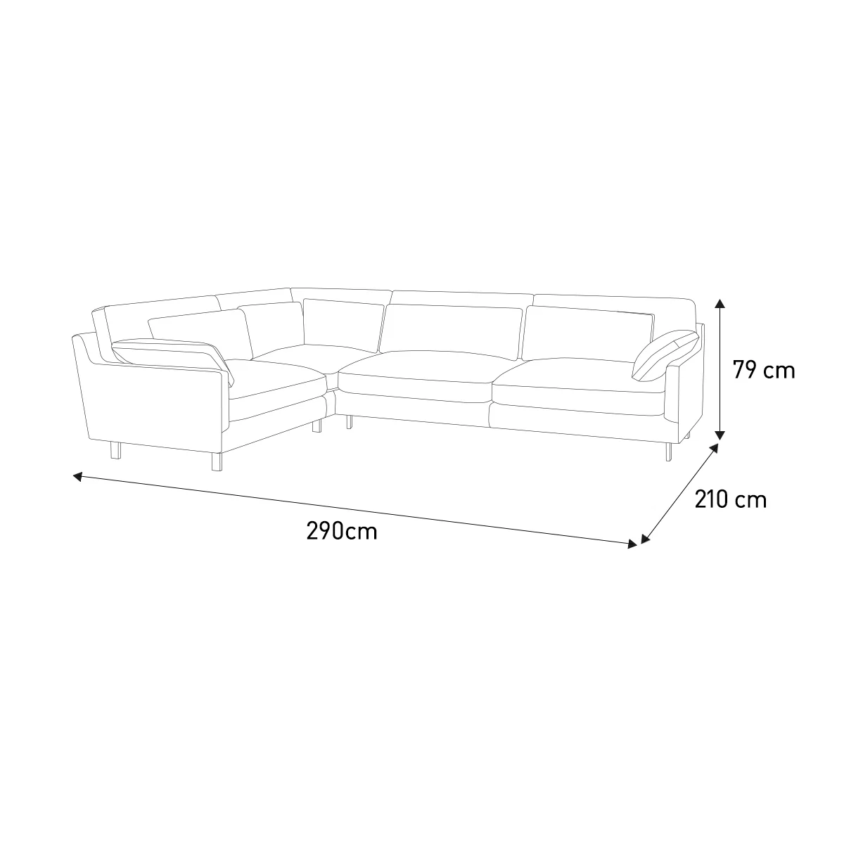 Cuscino Sage Green Velvet Right-Arm Corner Sofa, Green Green – image 7