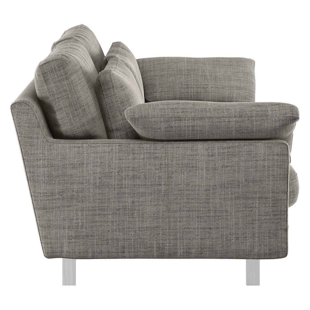 Cuscino Black And White Italian Woven FaBric 2 Seater Sofa, Black And White – image 4