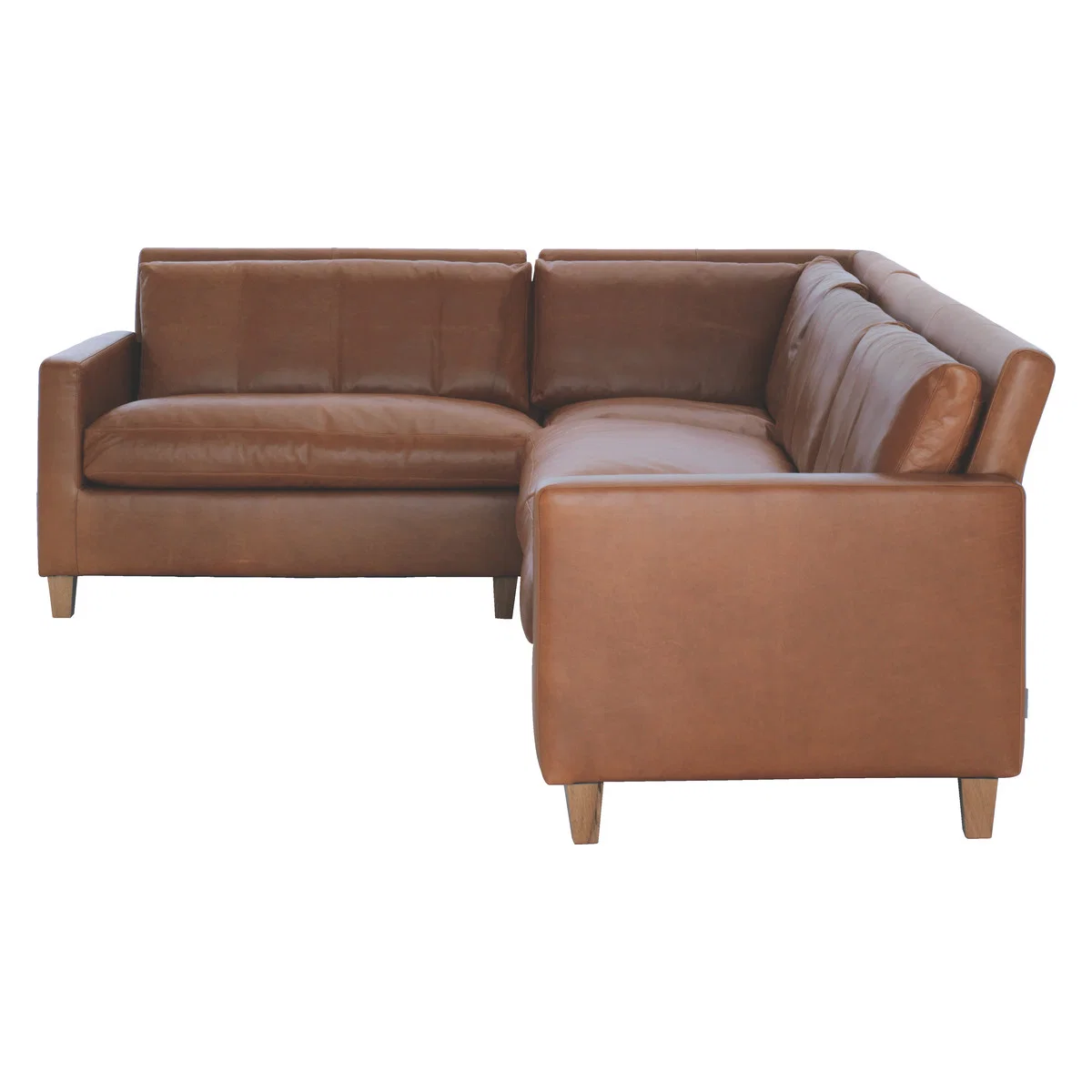 Chester Mid Tan Leather Right-Arm Corner Sofa, Mid Tan – image 4