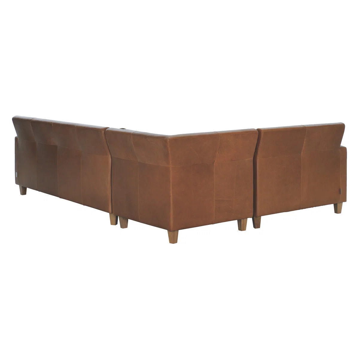 Chester Mid Tan Leather Right-Arm Corner Sofa, Mid Tan – image 5
