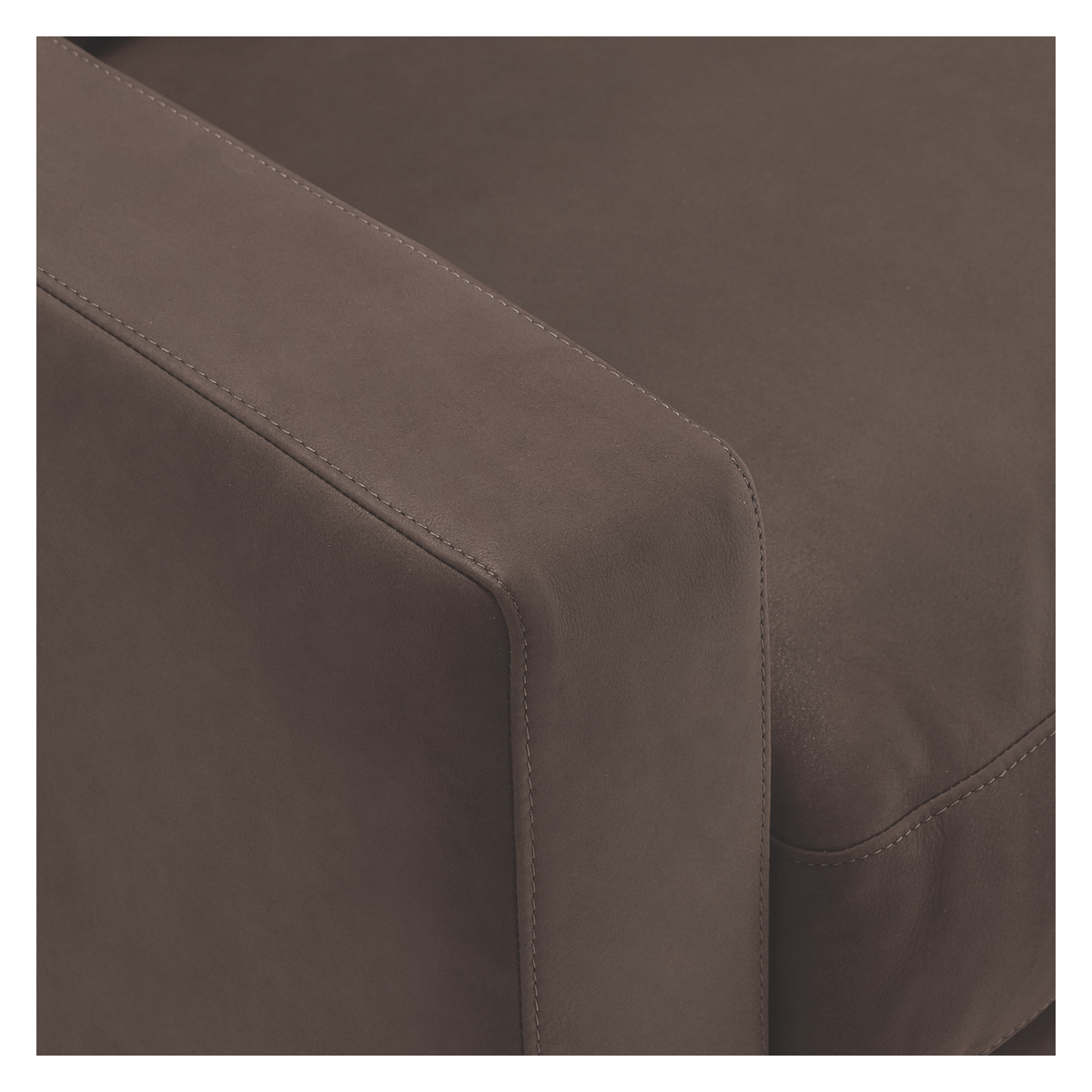 Chester Chocolate Brown Luxury Leather 2 Seater Sofa, Dark Brown – image 6