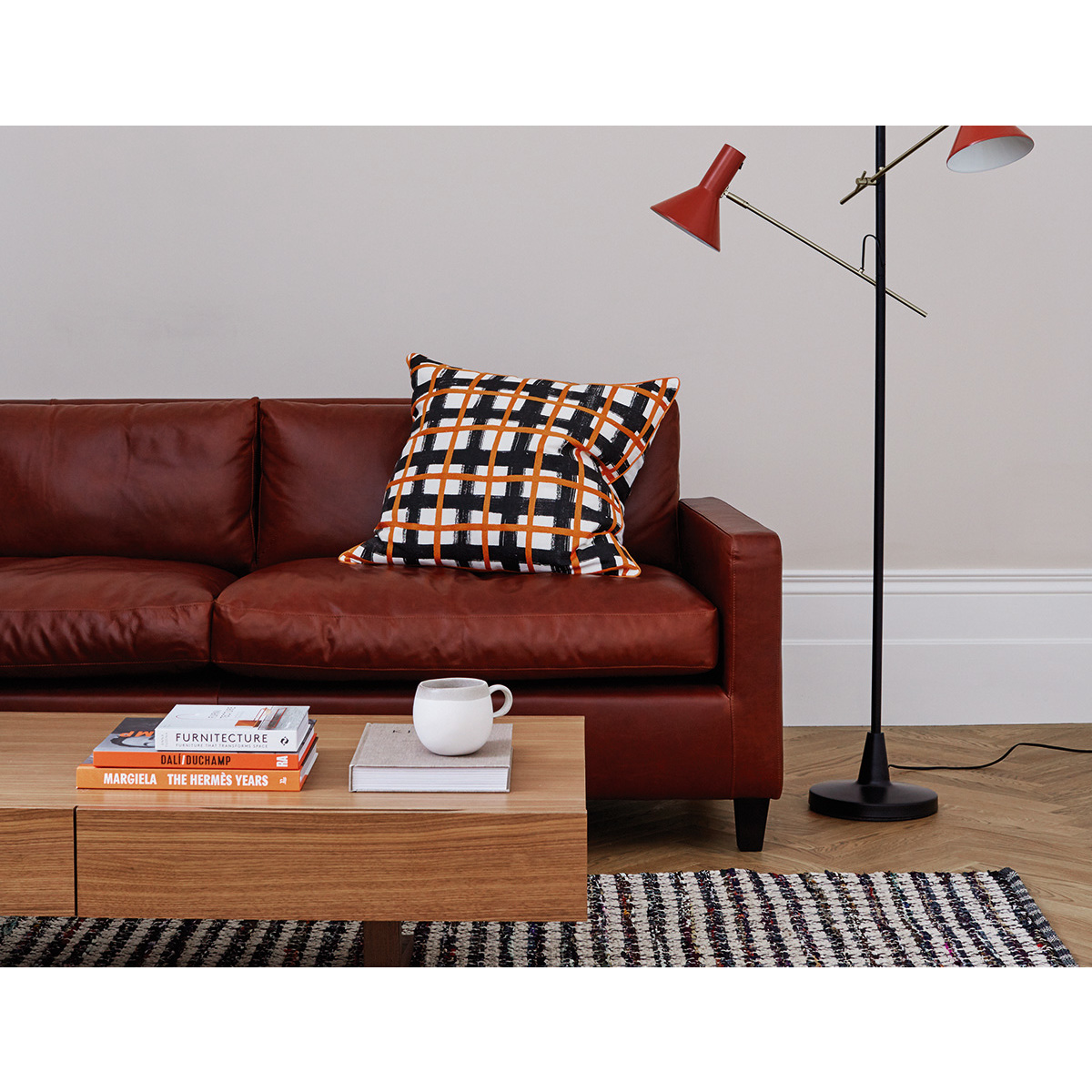 Chester Chocolate Brown Luxury Leather 2 Seater Sofa, Dark Brown – image 7