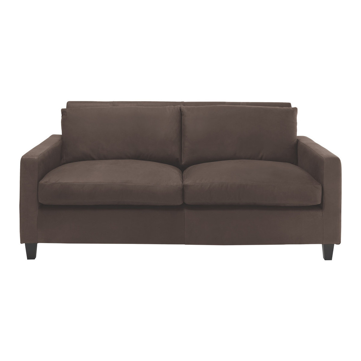 Chester Chocolate Brown Luxury Leather 2 Seater Sofa, Dark Brown – image 1