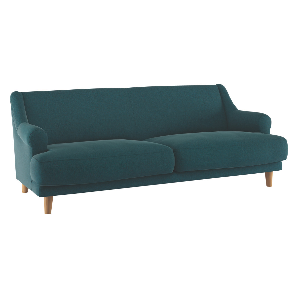 Townsend Teal Green Tweed Wool Mix 3 Seater Sofa, Green – image 4