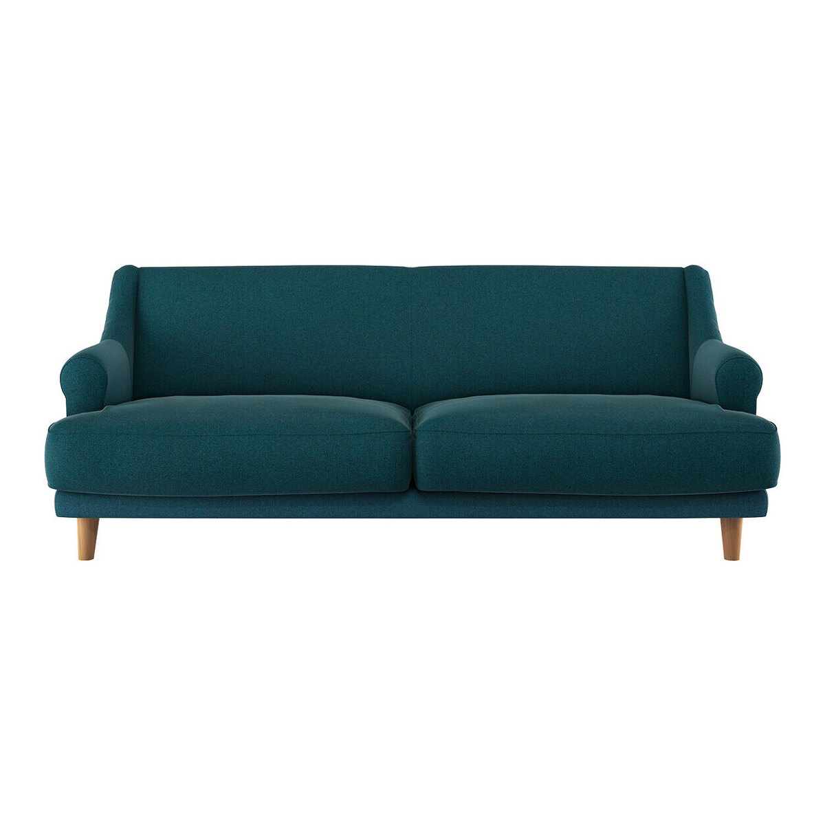 Townsend Teal Green Tweed Wool Mix 3 Seater Sofa, Green – image 1