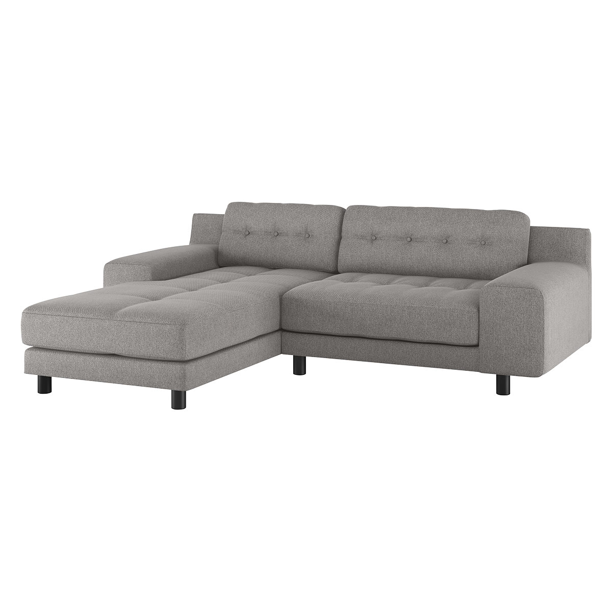 Hendricks Grey FaBric Small Left-Hand Chaise Sofa, Grey – image 3