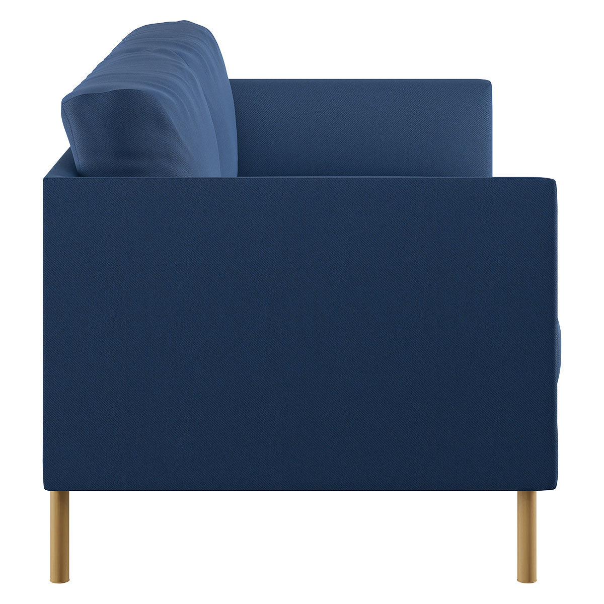 Hyde Blue 2 Seater Sofa, Wooden Legs, Blue – image 4