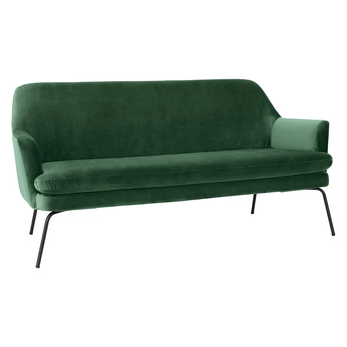 Habitat Celine 2 Seater Velvet 2 Seater Sofa - Green, Green – image 4