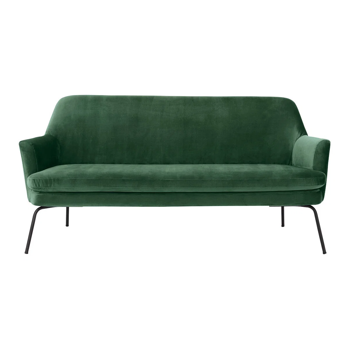Habitat Celine 2 Seater Velvet 2 Seater Sofa - Green, Green – image 1