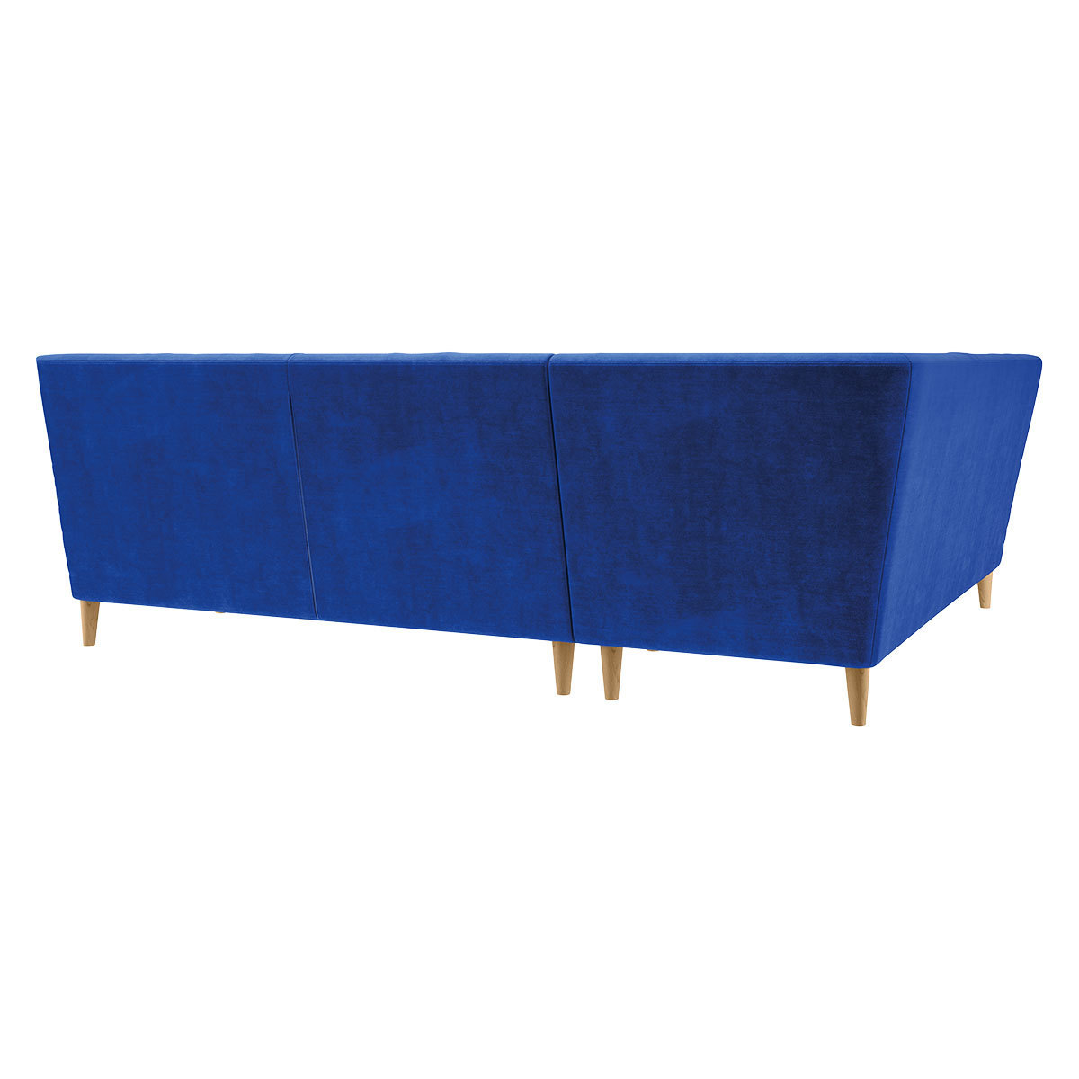 Keele Cobalt Blue Velvet Right -Arm Corner Sofa, Blue – image 5