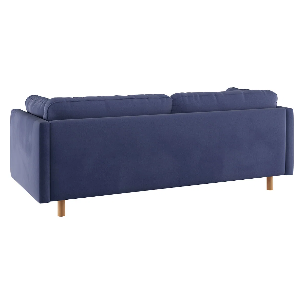 Mori Blue Cotton Blend 3 Seater Sofa, Blue – image 4