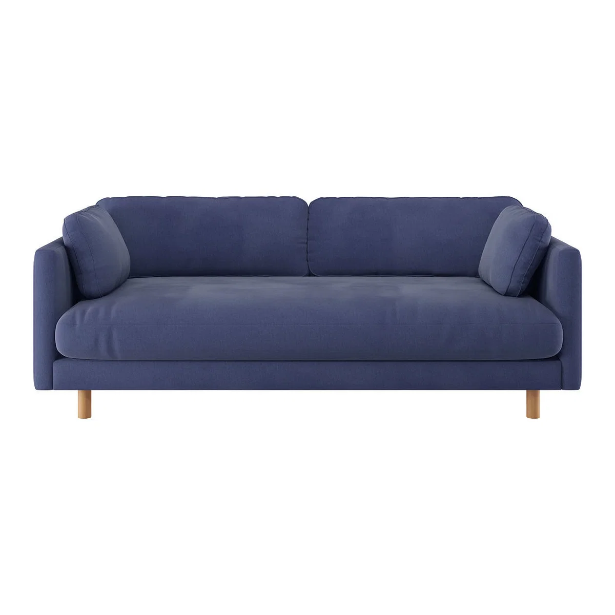 Mori Blue Cotton Blend 3 Seater Sofa, Blue – image 1