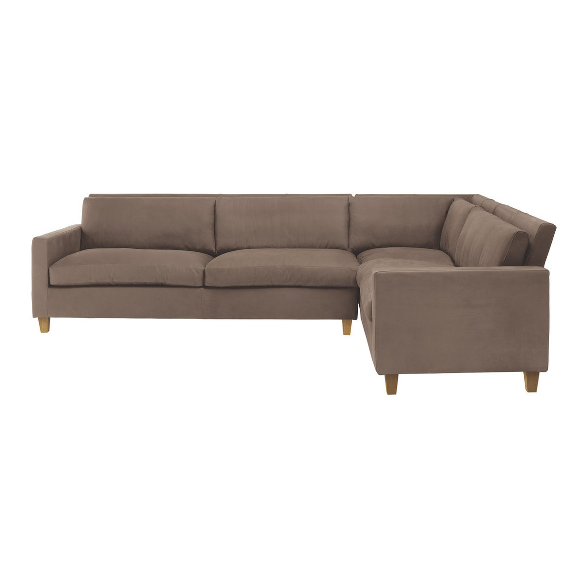 Chester Brown Luxury Leather Left-Arm Corner Sofa, Light Brown – image 1