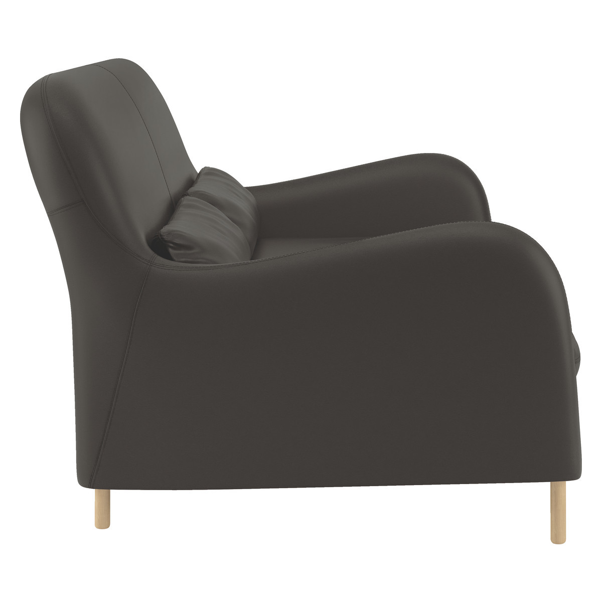 Smithfield Brown Leather 3 Seater Sofa, Brown – image 3
