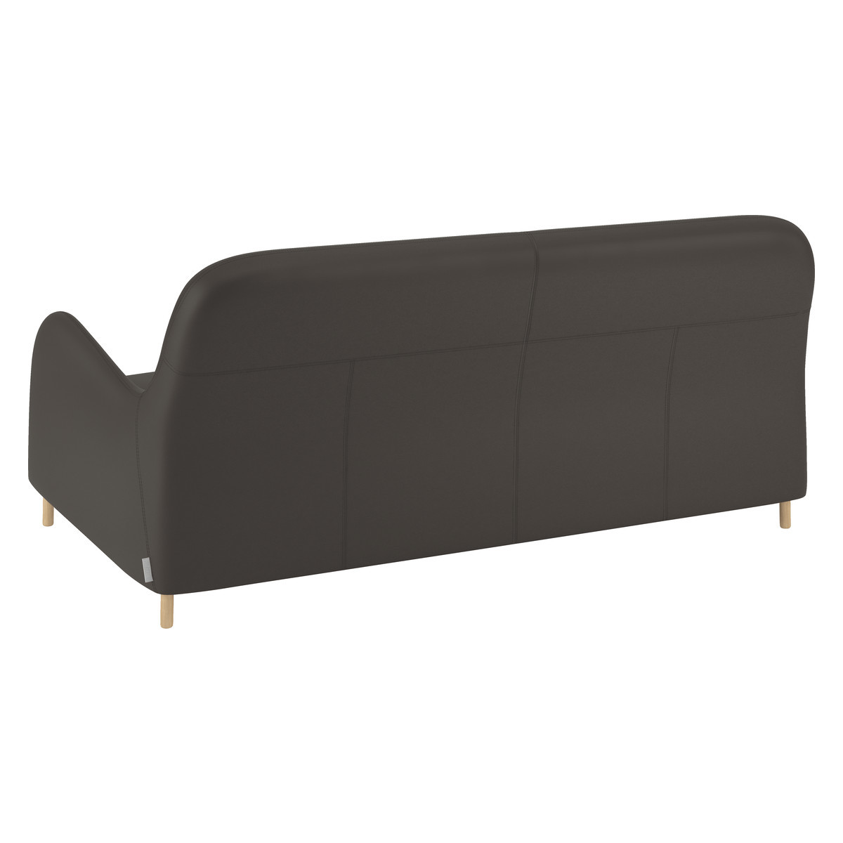Smithfield Brown Leather 3 Seater Sofa, Brown – image 4
