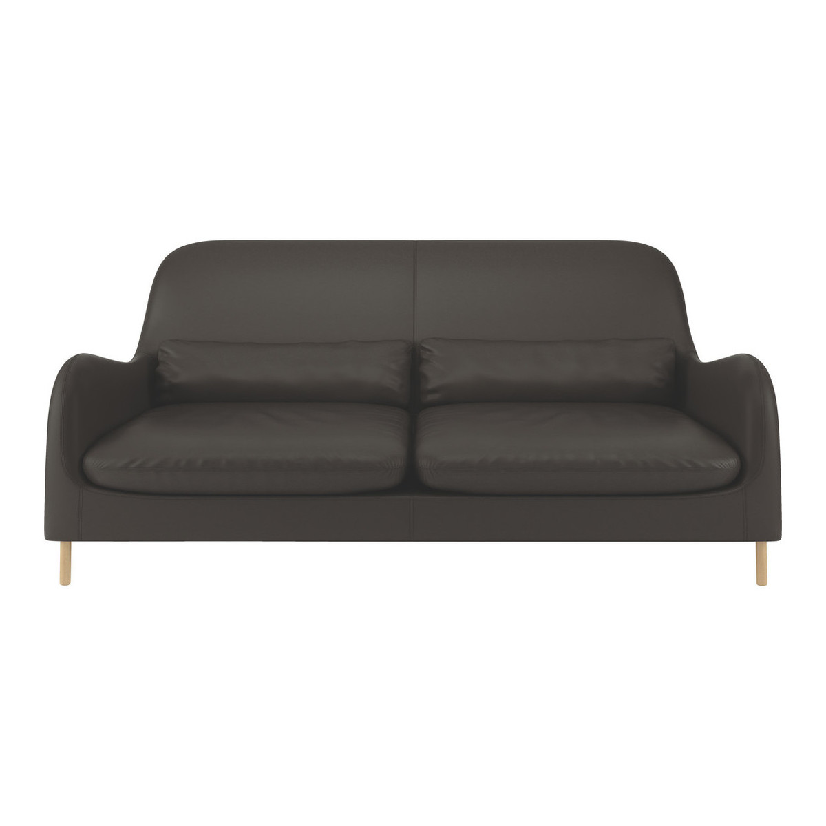 Smithfield Brown Leather 3 Seater Sofa, Brown – image 1