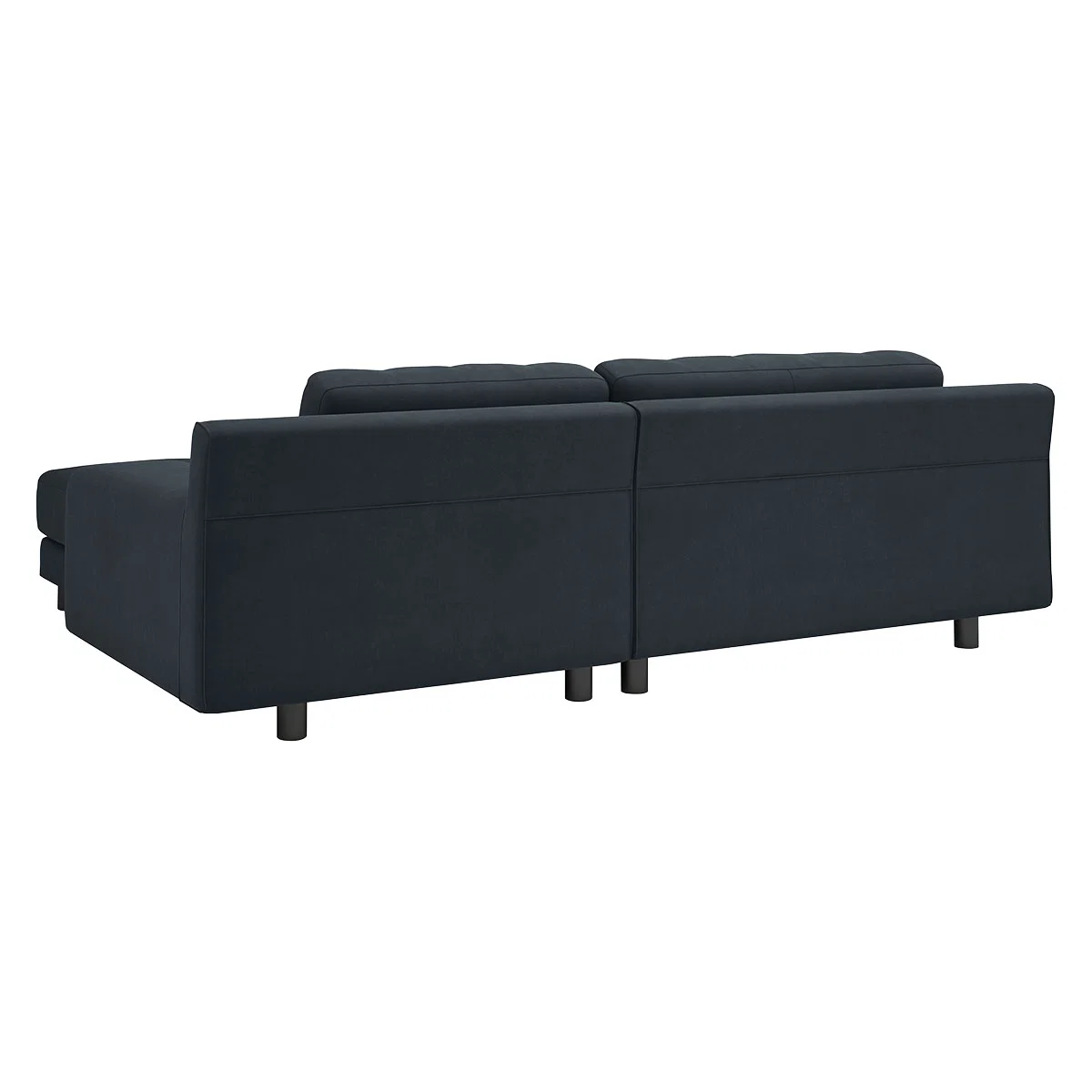 Hendricks 3 Seater Charcoal Grey Velvet Right Hand Chaise Sofa, Charcoal – image 5