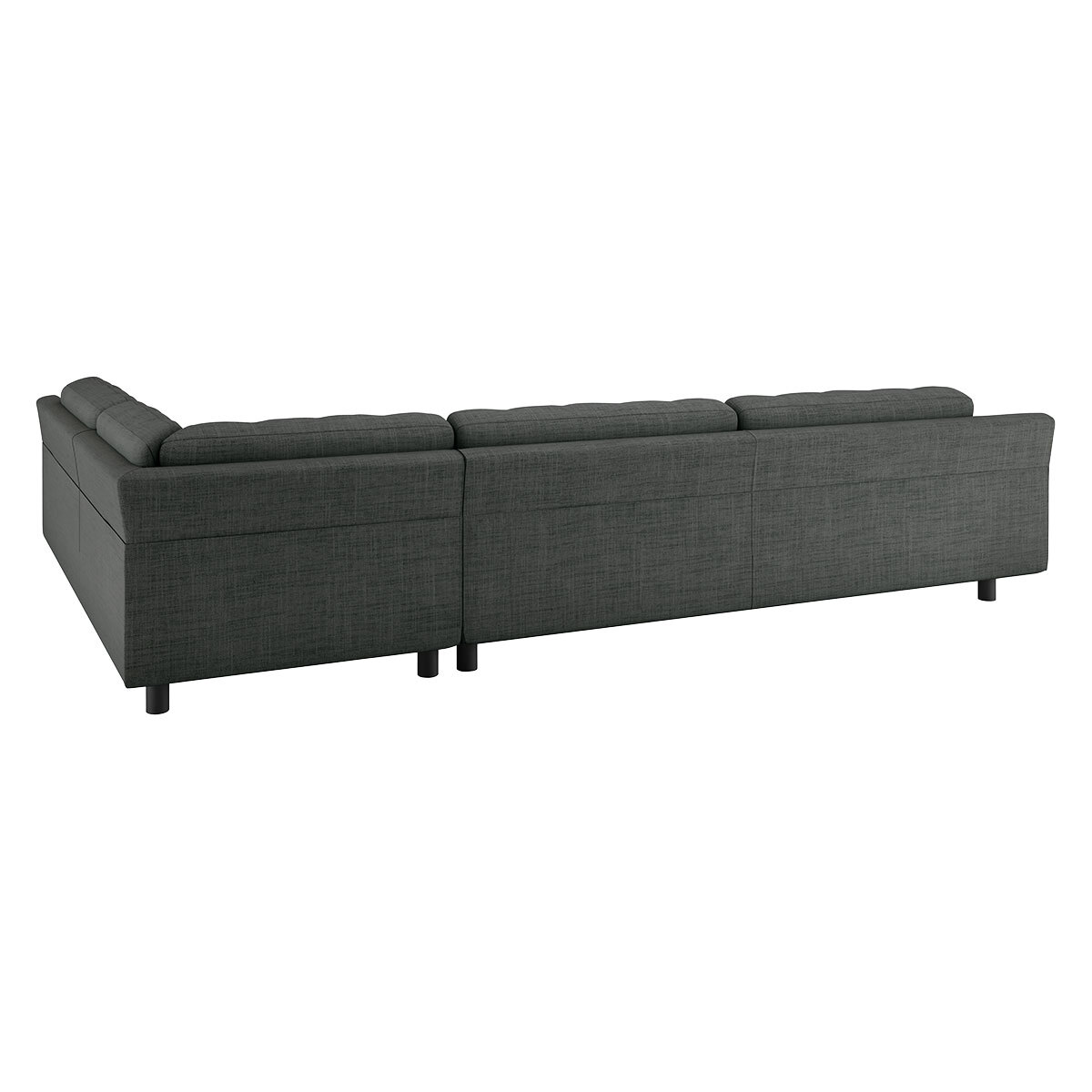 Hendricks Charcoal Grey Italian Woven FaBric Left-Arm Corner Sofa, Charcoal – image 6