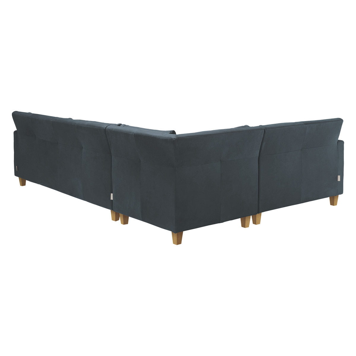 Chester Dark Grey Luxury Leather Right-Arm Corner Sofa, Grey – image 5