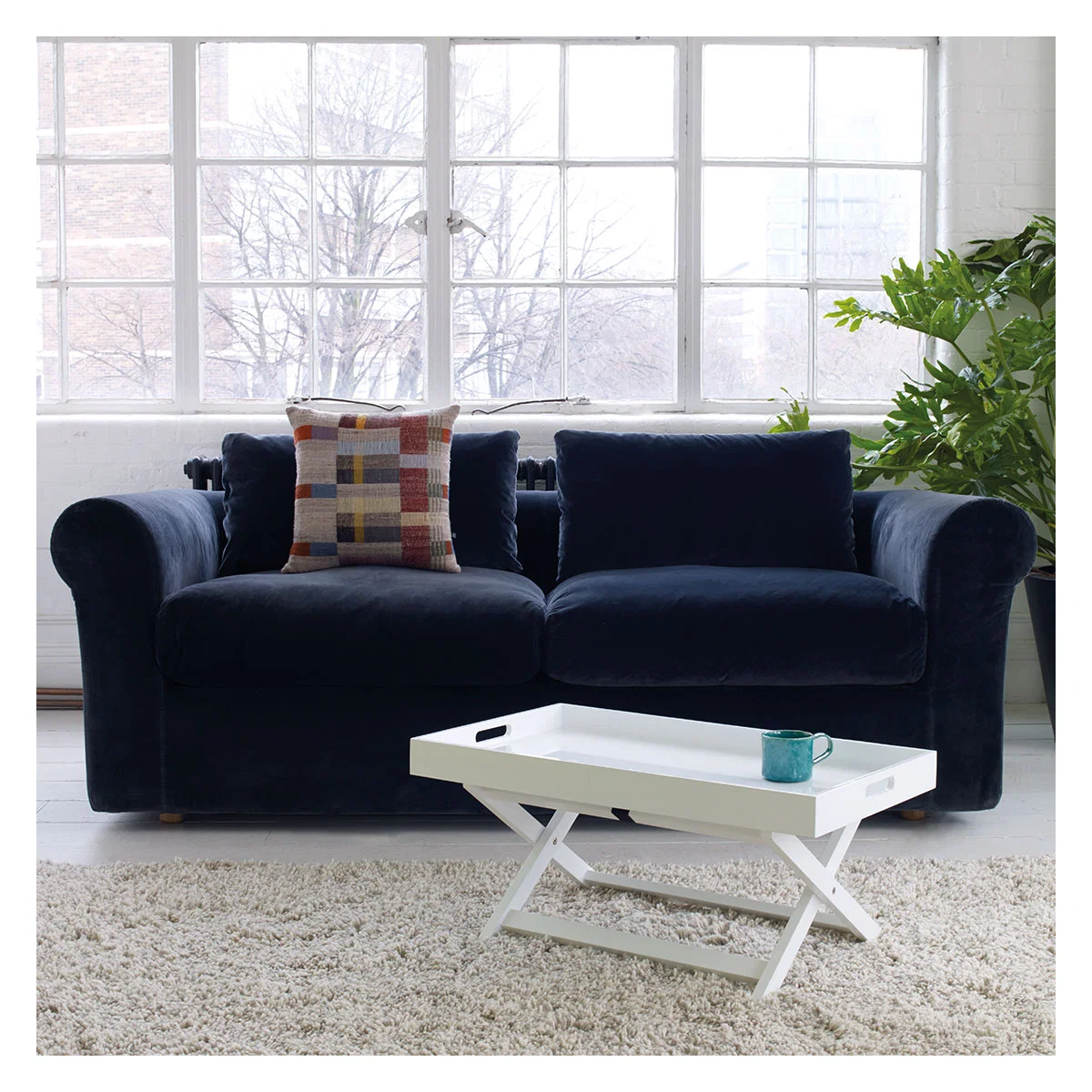 Louis Emerald Green Velvet 4 Seater Sofa, Green – image 2