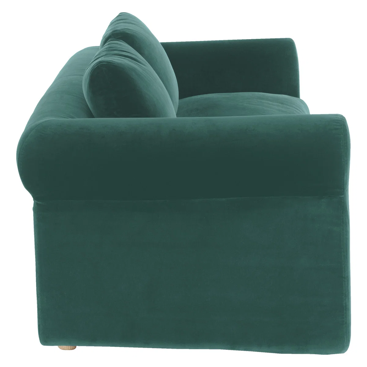 Louis Emerald Green Velvet 4 Seater Sofa, Green – image 3