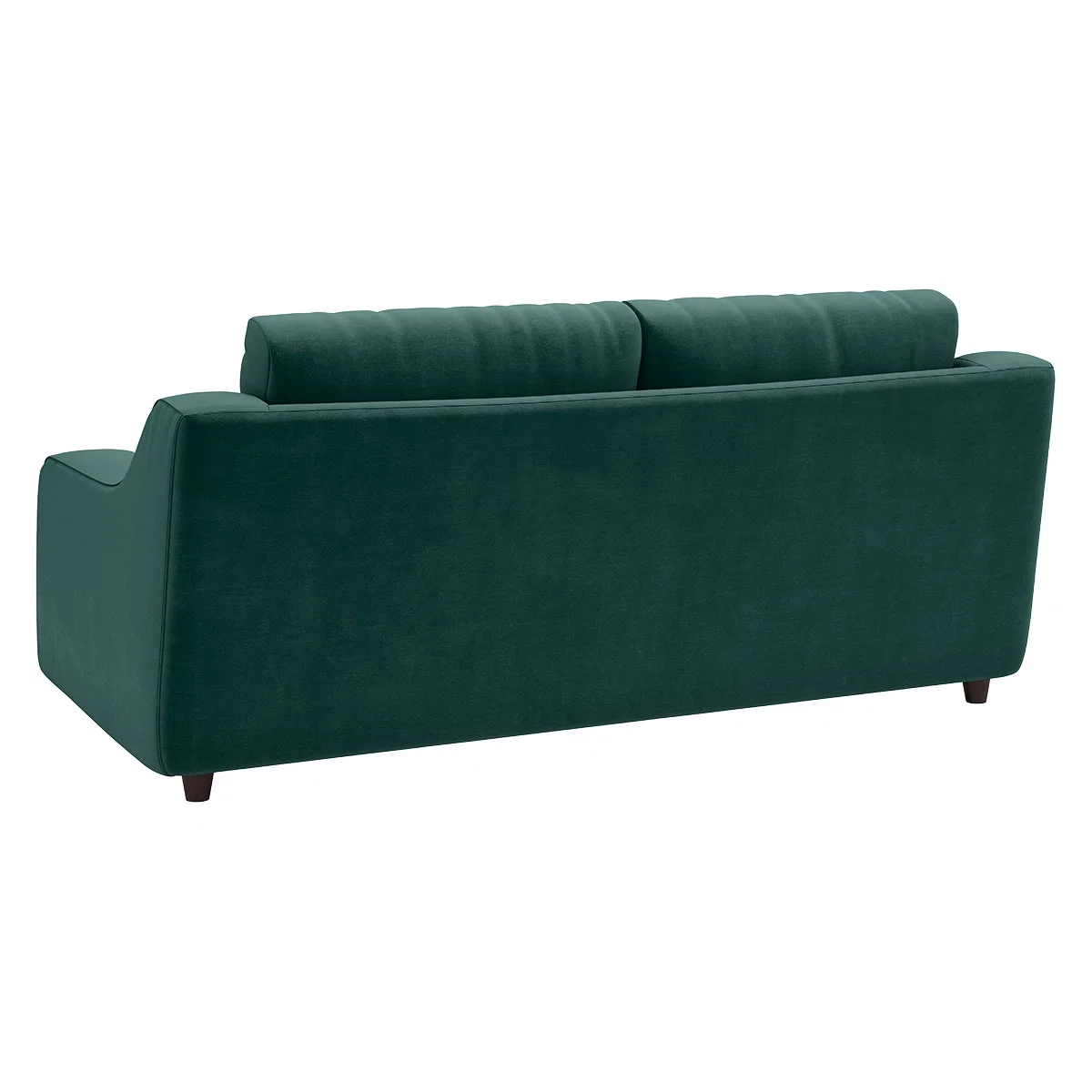 Slope Emerald Green Velvet 2 Seat Sofa, Green – image 5
