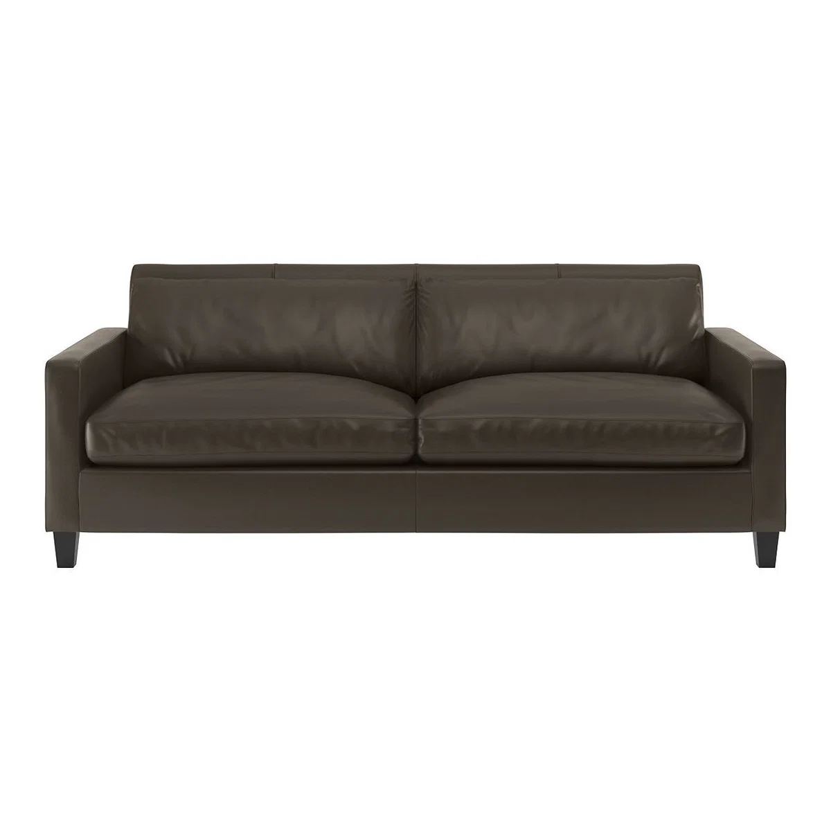 Chester Grey Leather 3 Seater Sofa, Grey – image 1