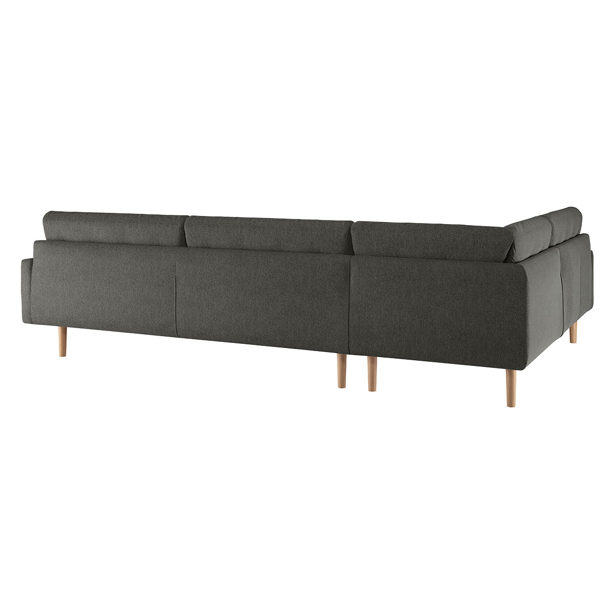 Fenner Charcoal Grey FaBric Right-Hand 4 Seater Corner Sofa, Charcoal – image 5