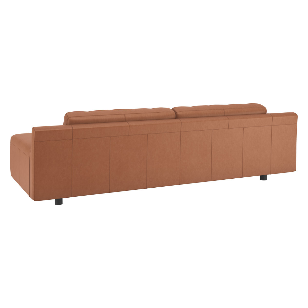 Hendricks Luxury Tan Leater 4 Seater Sofa, Tan – image 5