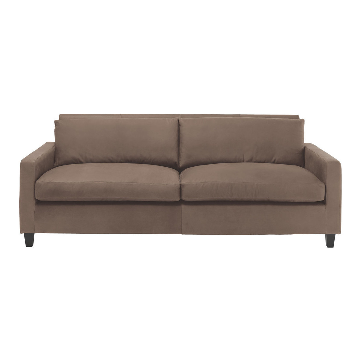 Chester Light Brown Luxury Leather 3 Seater Sofa, Light Brown – image 1