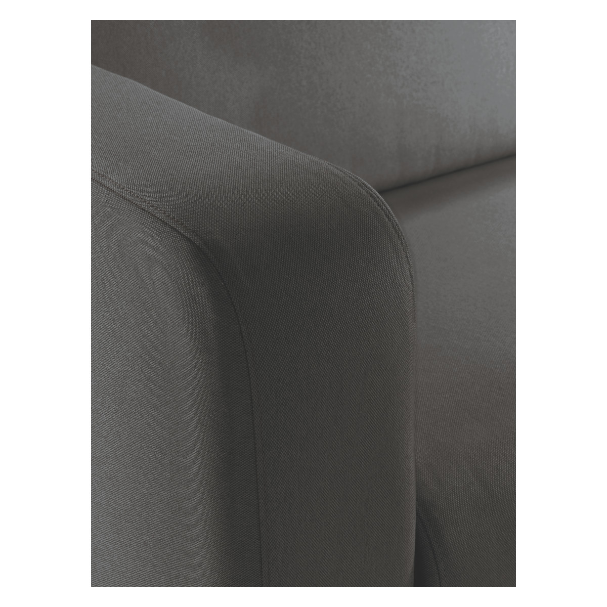Porto Charcoal Grey FaBric Reversible Chaise Sofa, Charcoal – image 3